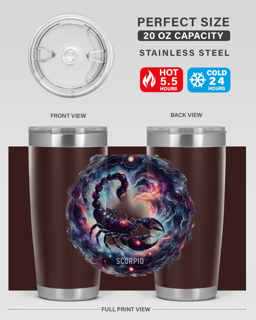 scorpio 461#- zodiac- Tumbler