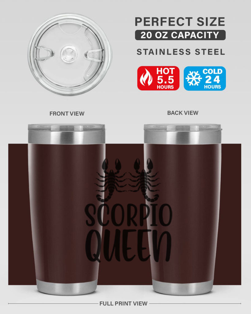 scorpio queen 446#- zodiac- Tumbler