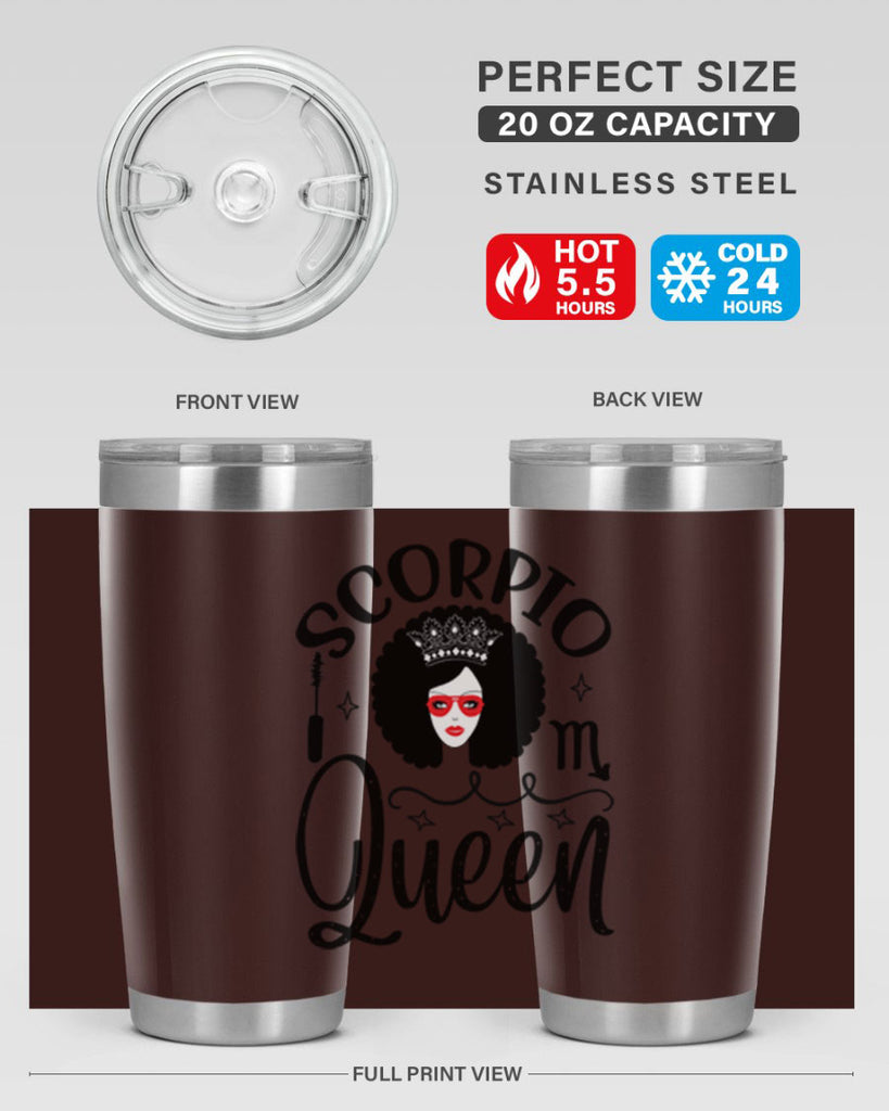 scorpio queen 448#- zodiac- Tumbler
