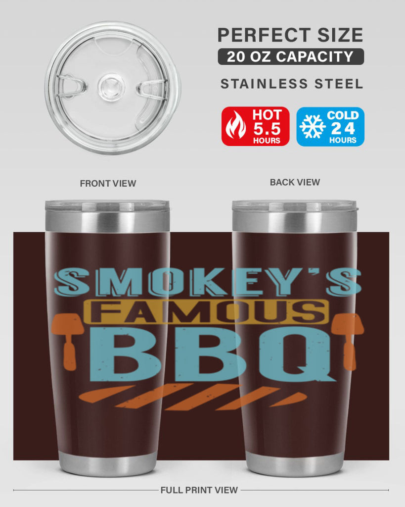 smokeys famous bbq 11#- bbq- Tumbler