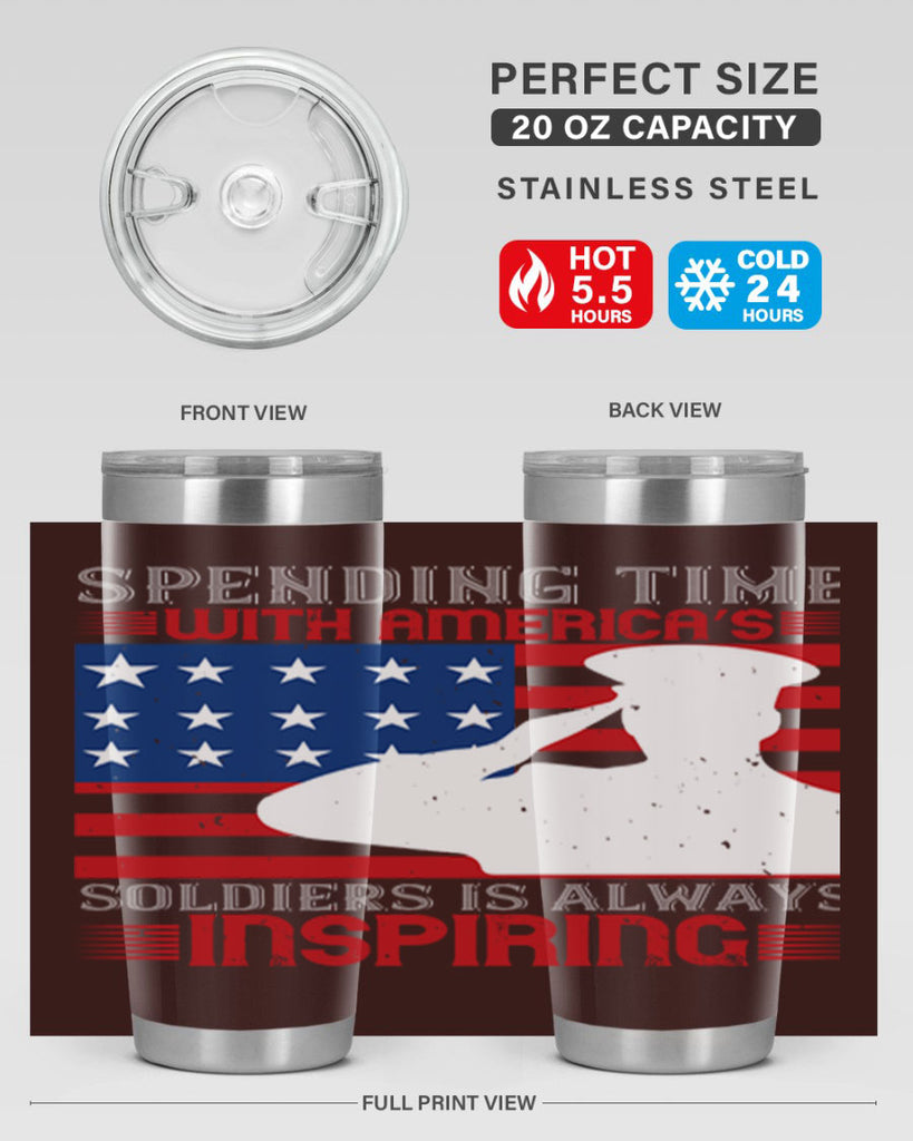 spending time with americas 90#- Veterns Day- Tumbler