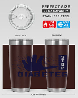 stop diabetes Style 12#- diabetes- Tumbler