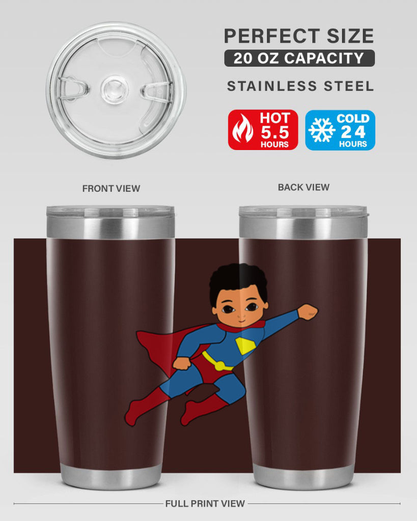 super kid 15#- black men - boys- tumbler