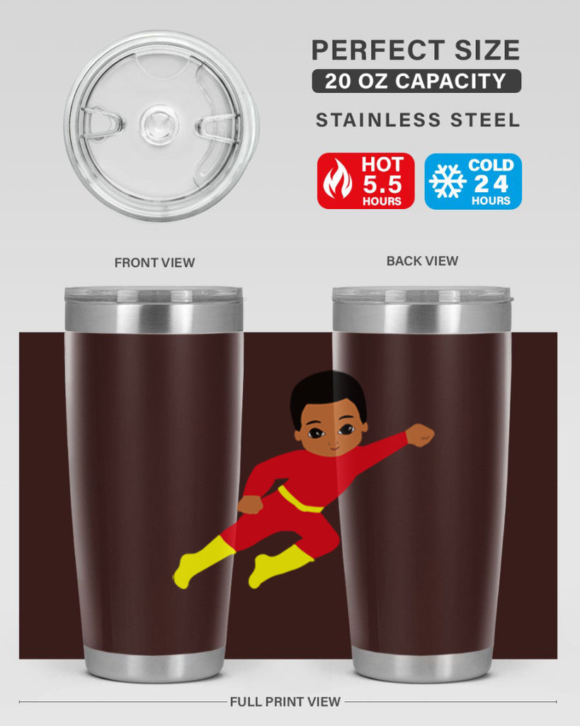 super kid 4#- black men - boys- tumbler