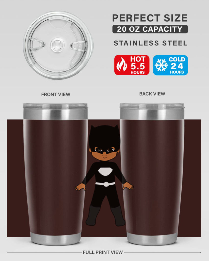 super kid 8#- black men - boys- tumbler
