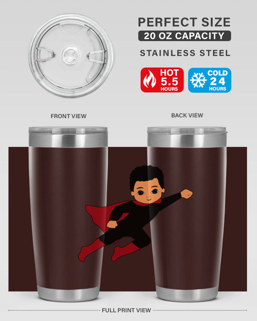 super kid 9#- black men - boys- tumbler