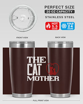 the cat mother Style 117#- cat- Tumbler