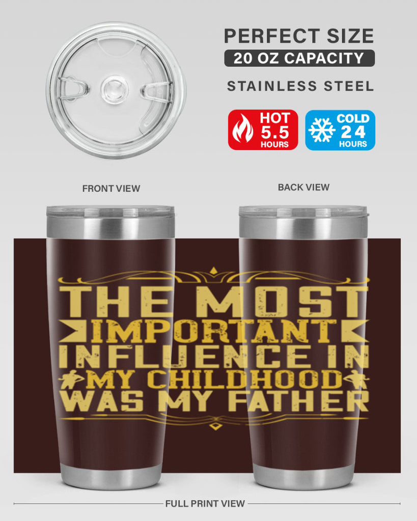 the most important influence in my childhood was my father 16#- Parents Day- Tumbler
