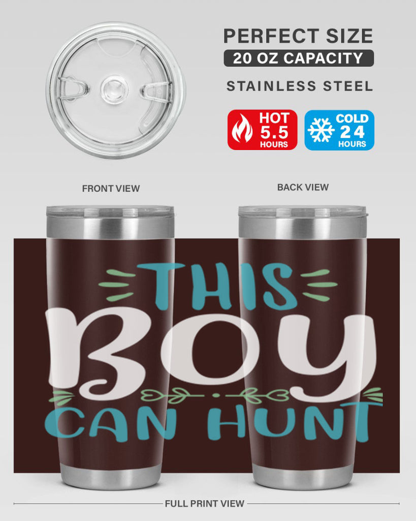 this boy can huntt 1#- easter- Tumbler