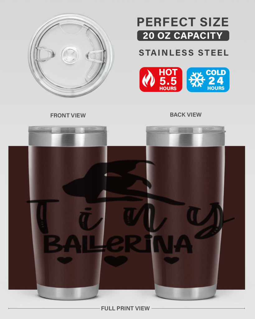 tiny ballerina 88#- ballet- Tumbler