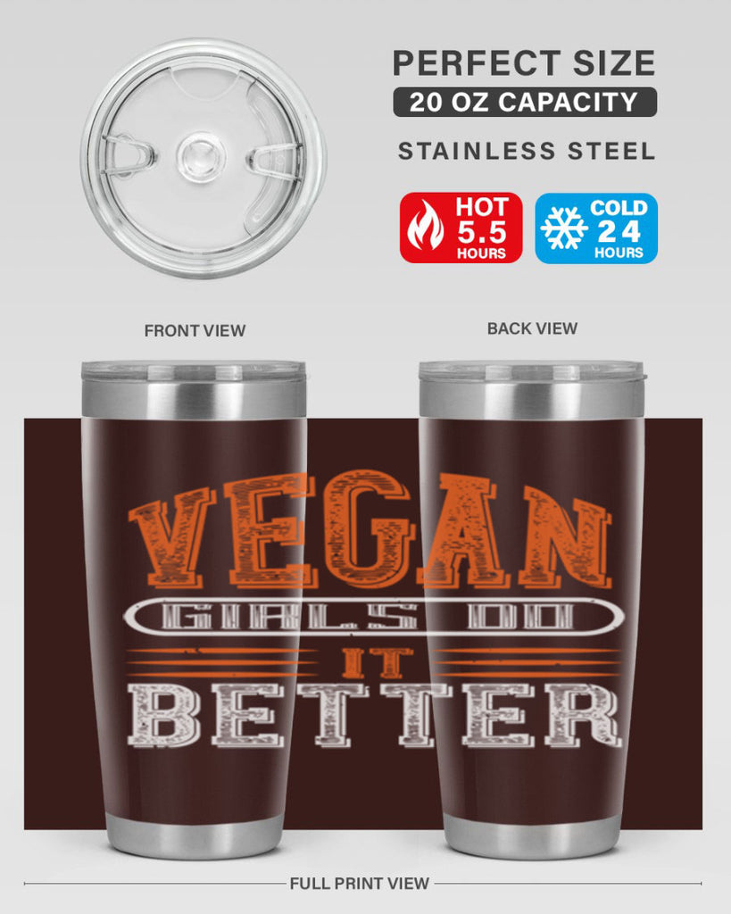 vegan girls do it better 115#- vegan- Tumbler