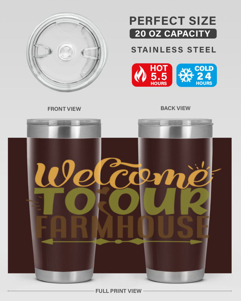 welcome to our farmhouse 2#- farming and gardening- Tumbler