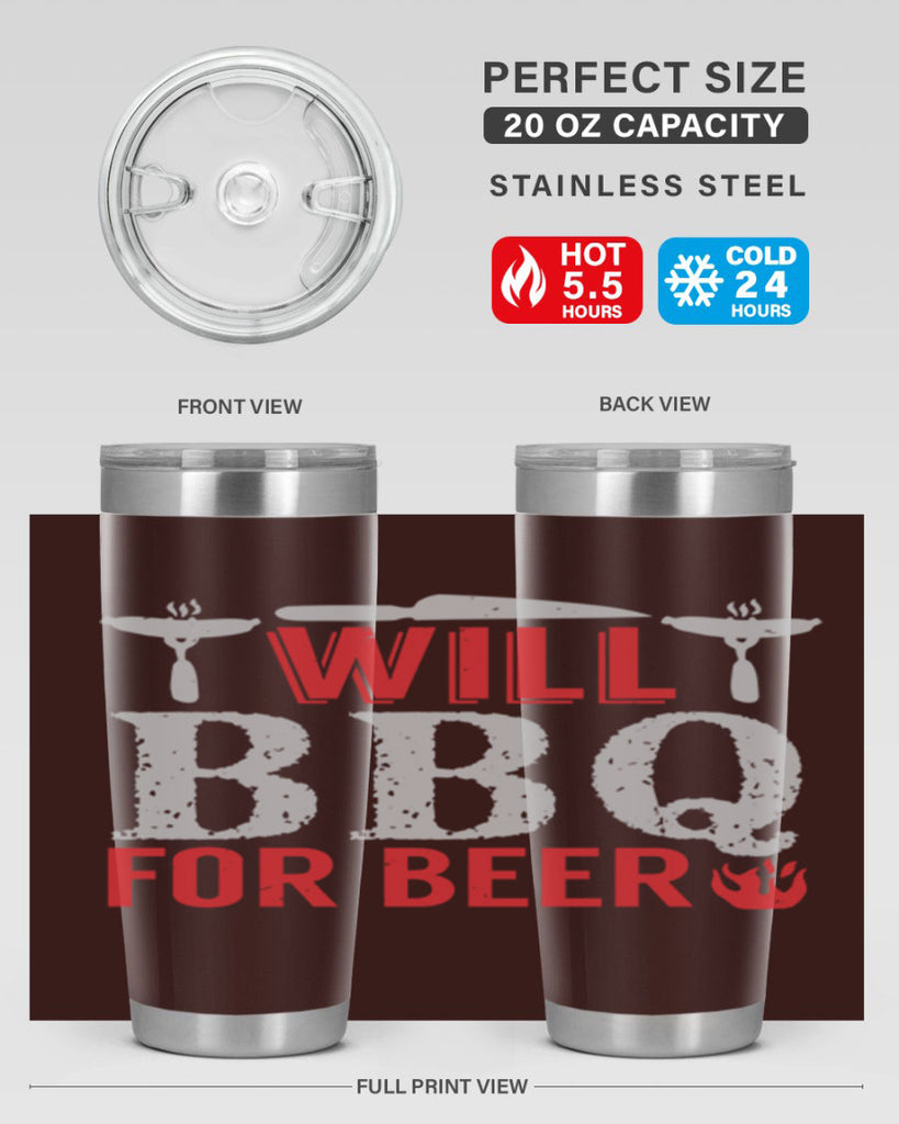 will bbq for beer 5#- bbq- Tumbler