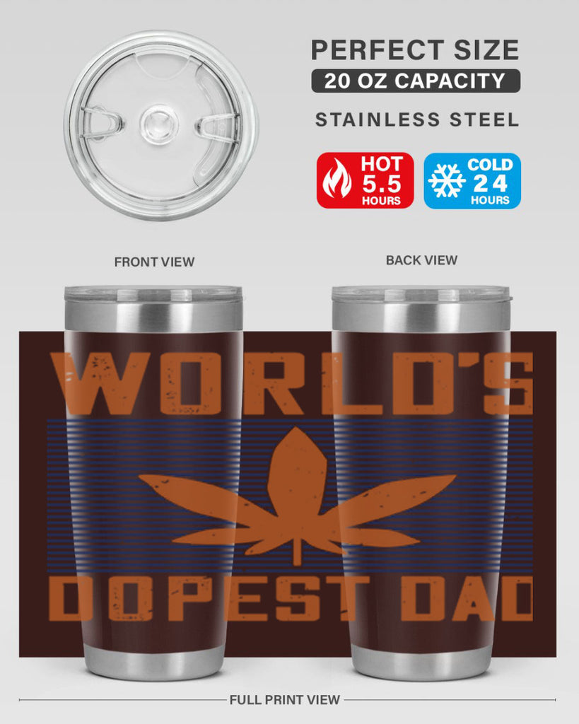 worlds dopest dad 148#- fathers day- Tumbler