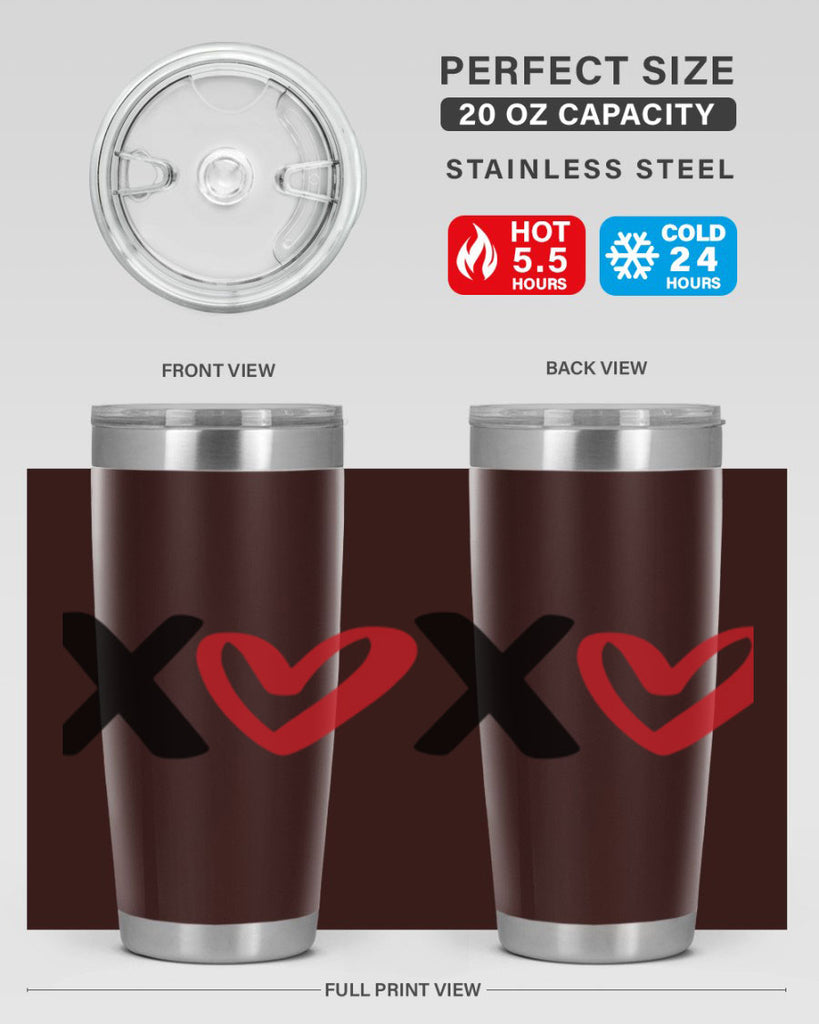 xoxo 12#- valentines day- Tumbler