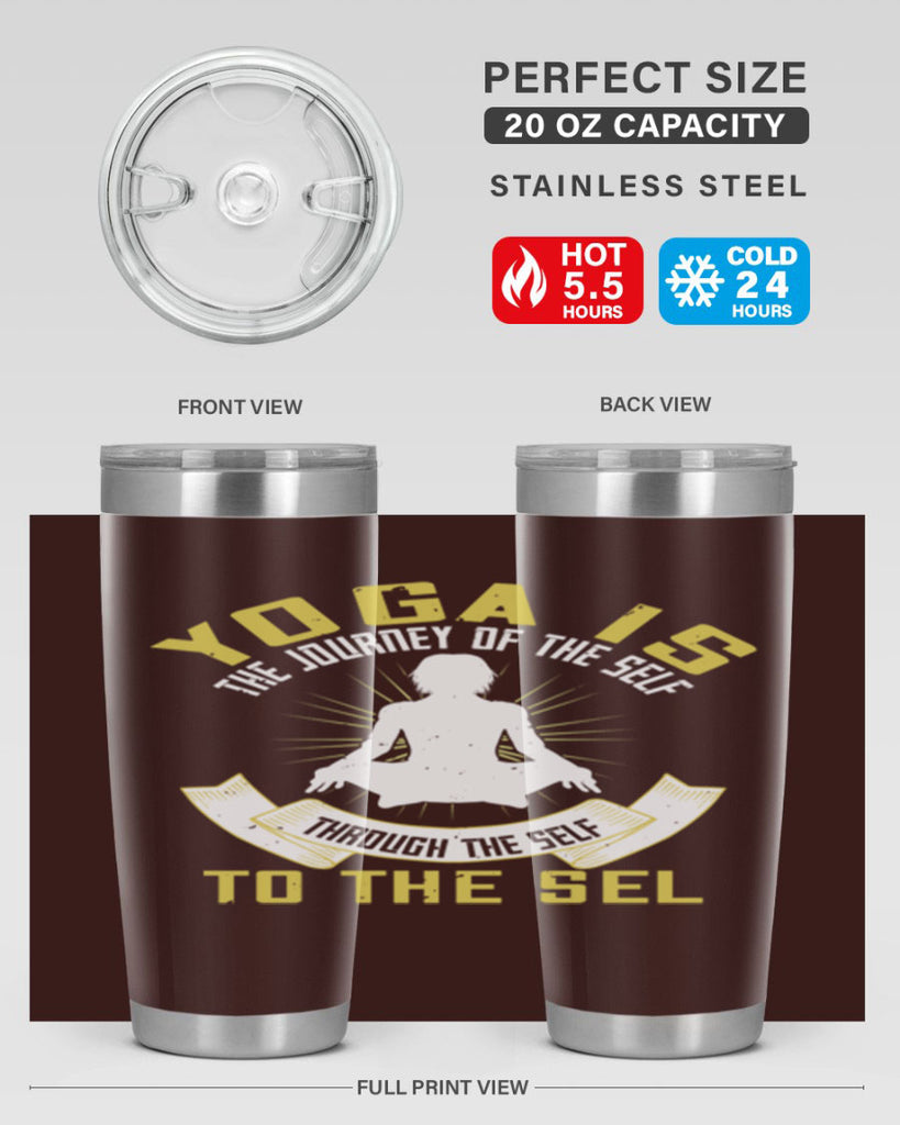 yoga is the journey of the self through the self to the sel 20#- yoga- Tumbler