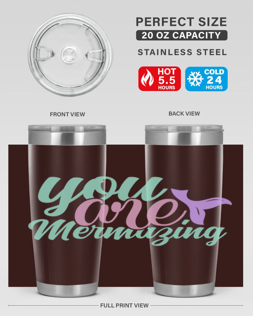 you are mermazing 9#- mermaid- Tumbler