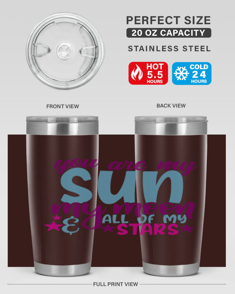 you are my sun my moon all of my stars 6#- family- Tumbler