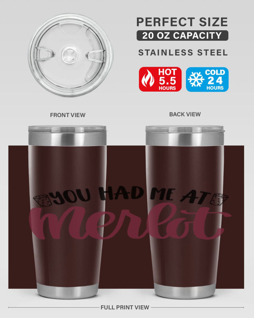 you had me at merlot 14#- wine- Tumbler