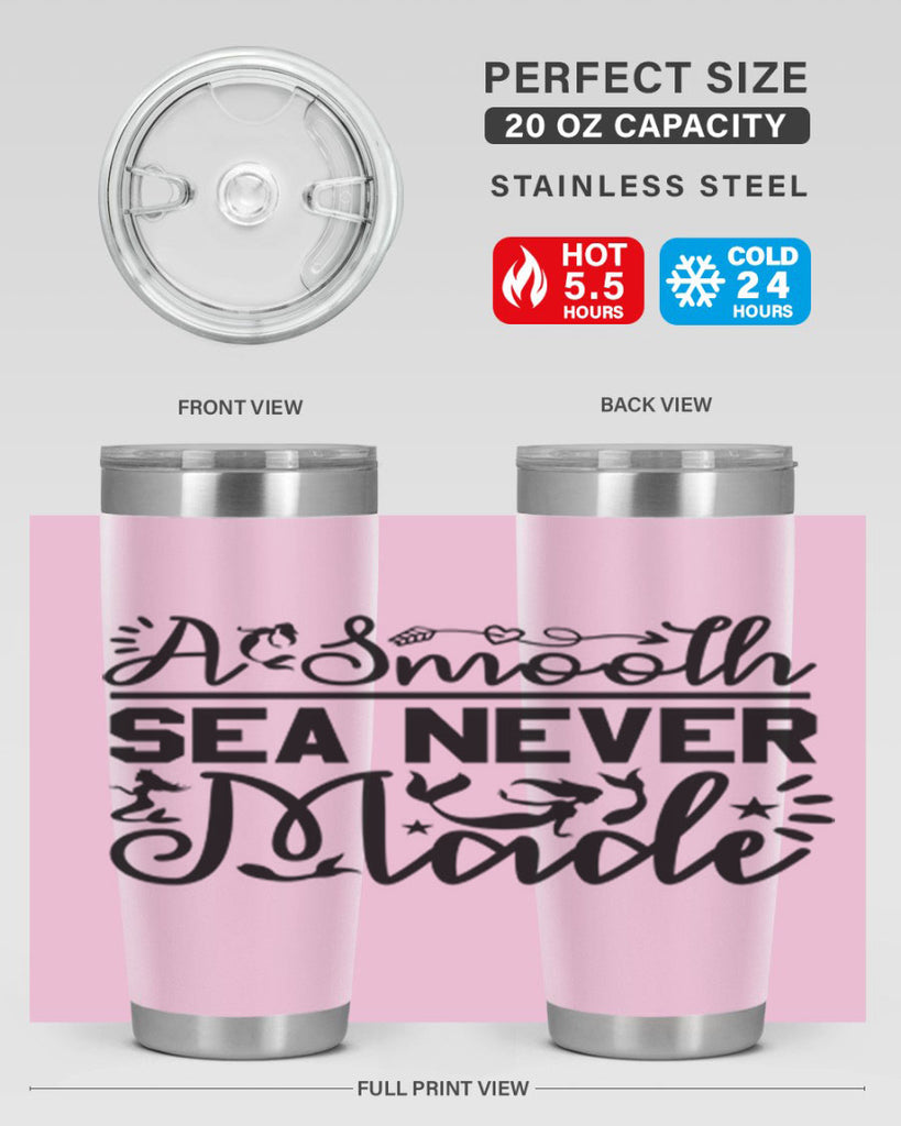 A Smooth Sea Never Made 11#- mermaid- Tumbler