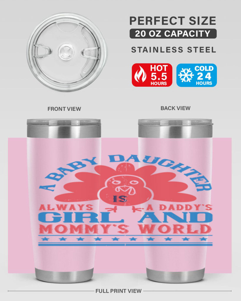 A baby daughter is always a Daddy’s girl and Mommy’s world Style 148#- baby- tumbler