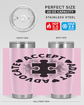 Accept Style 41#- autism- Tumbler
