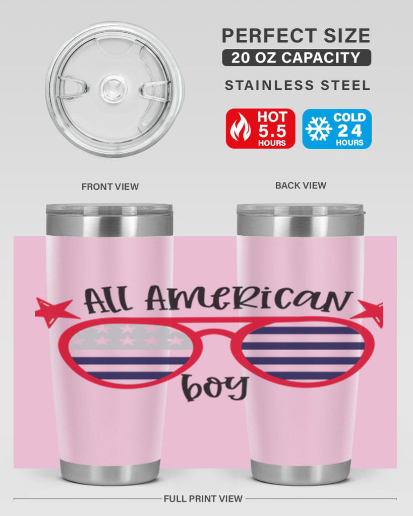 All American Boy Style 141#- Fourt Of July- Tumbler