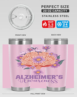 AlzheimerS Awareness Brain 12#- alzheimers- Tumbler
