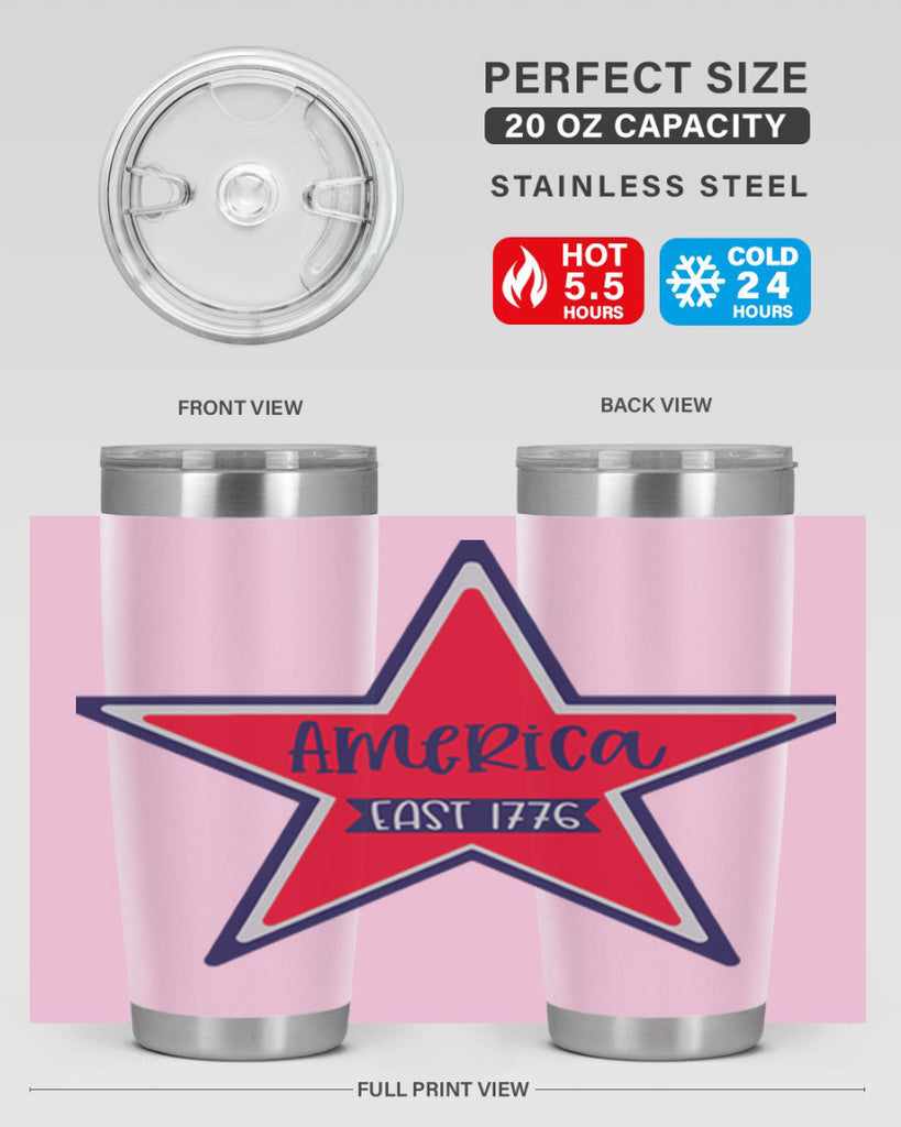America East Style 144#- Fourt Of July- Tumbler