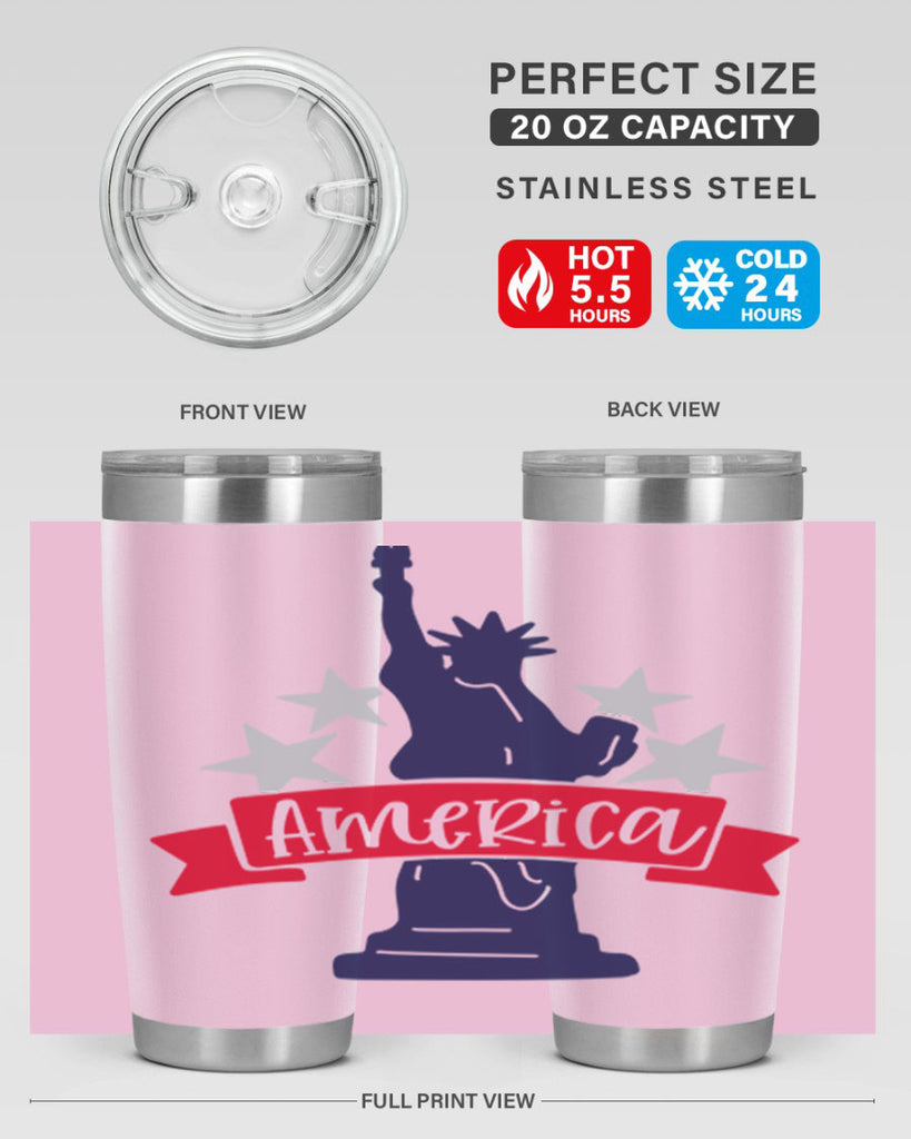 America Style 145#- Fourt Of July- Tumbler