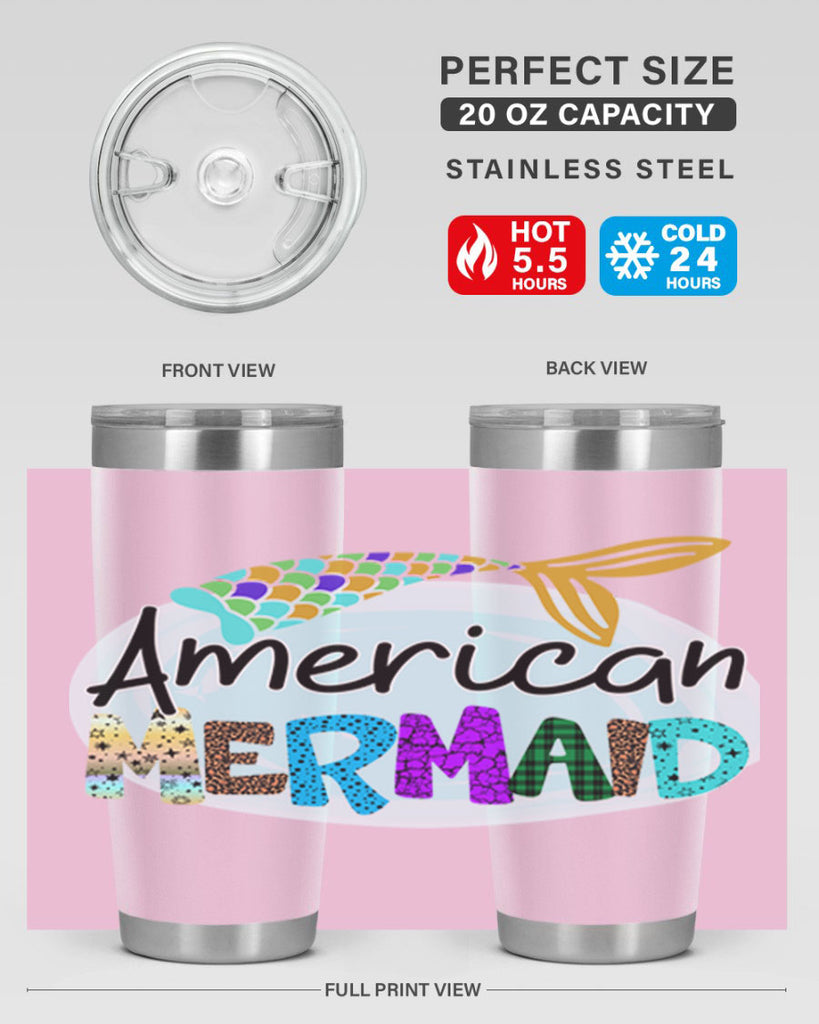 American Mermaid 14#- mermaid- Tumbler