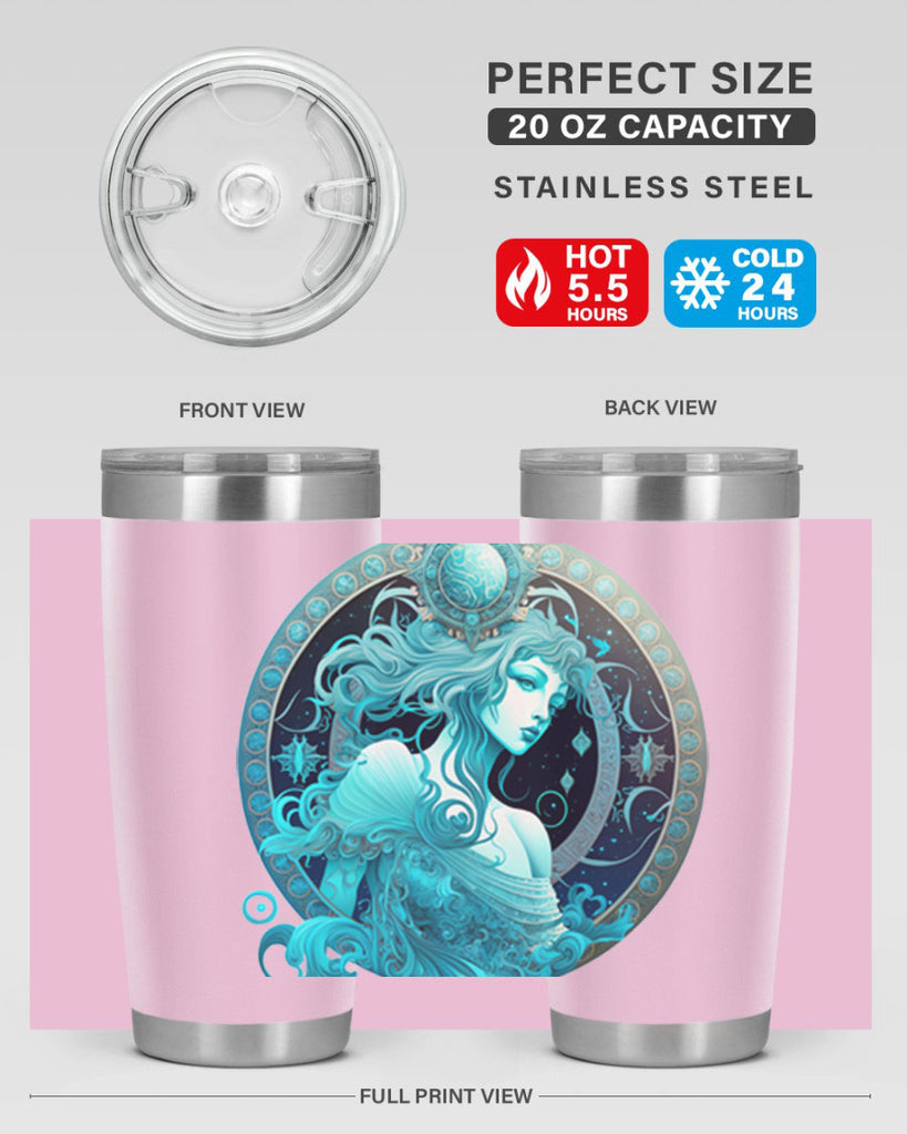 Aquarius 63#- zodiac- Tumbler