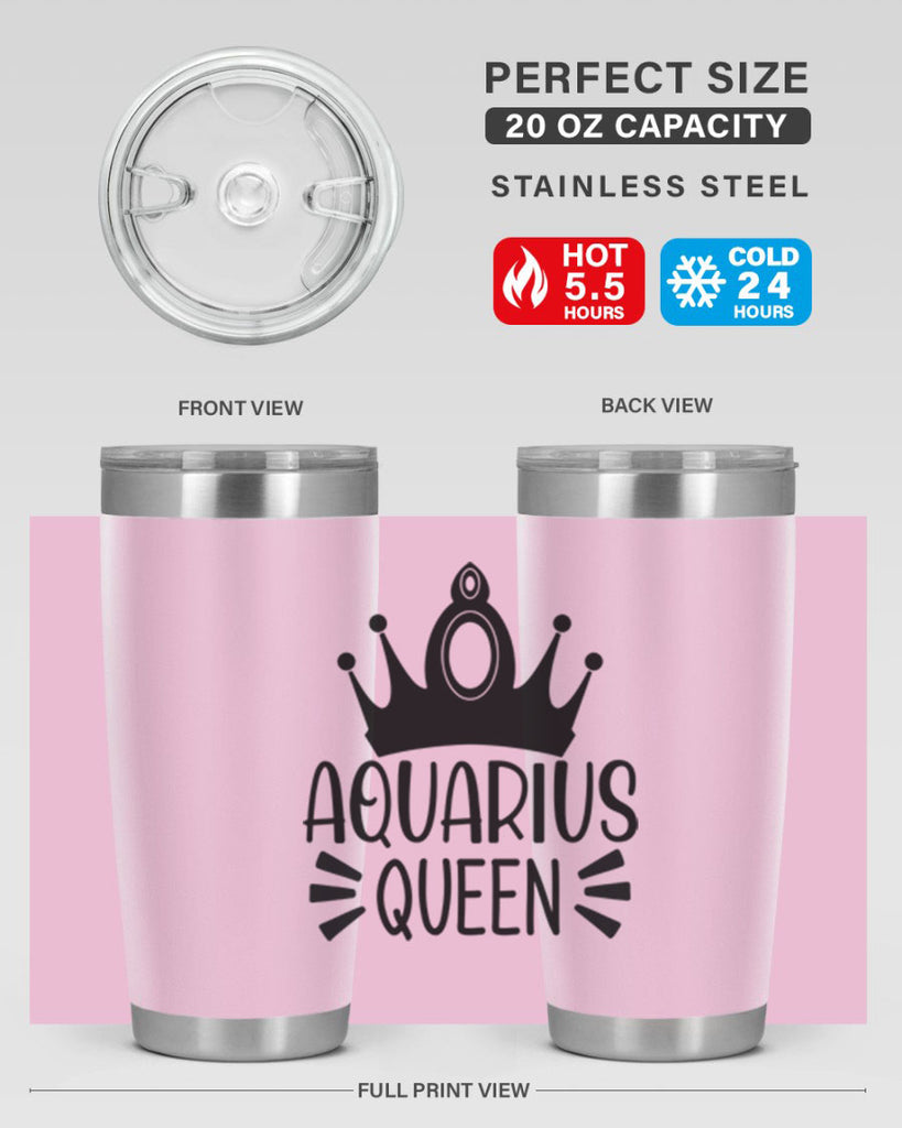 Aquarius queen 73#- zodiac- Tumbler