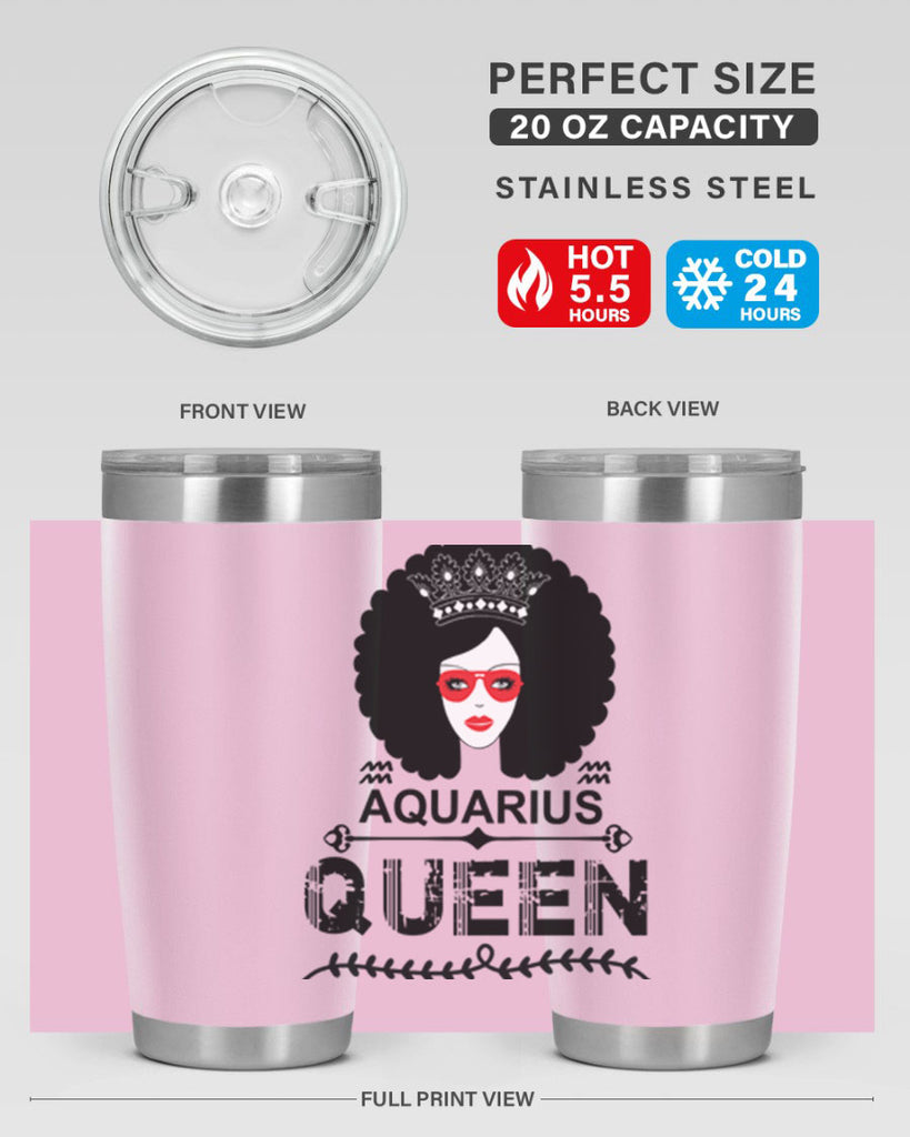 Aquarius queen 75#- zodiac- Tumbler