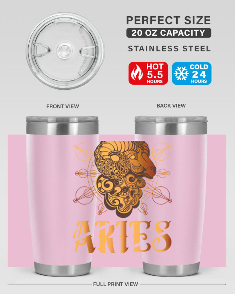 Aries 121#- zodiac- Tumbler