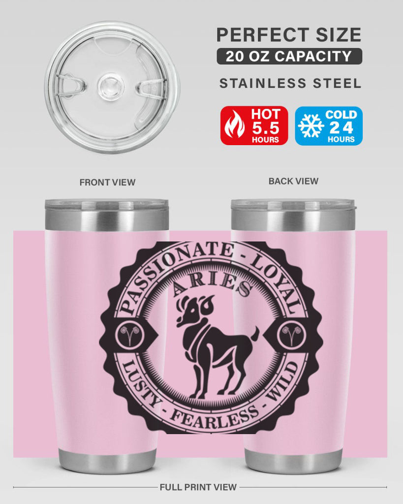 Aries 3#- zodiac- Tumbler