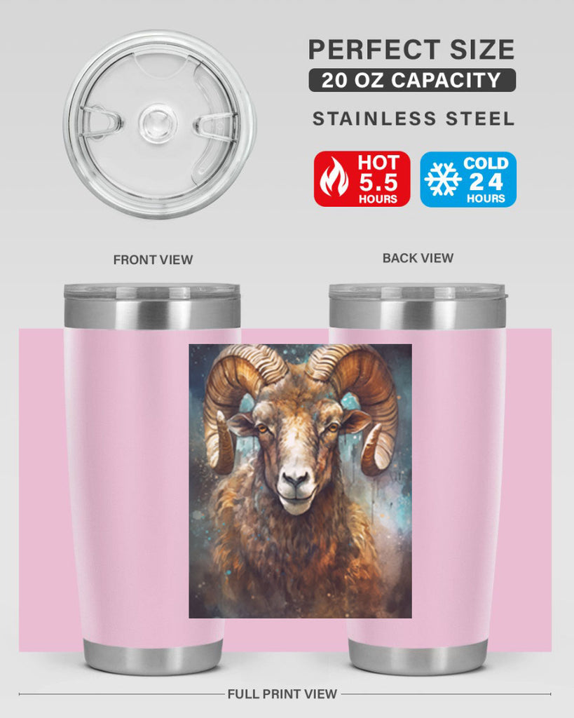 Aries 54#- zodiac- Tumbler