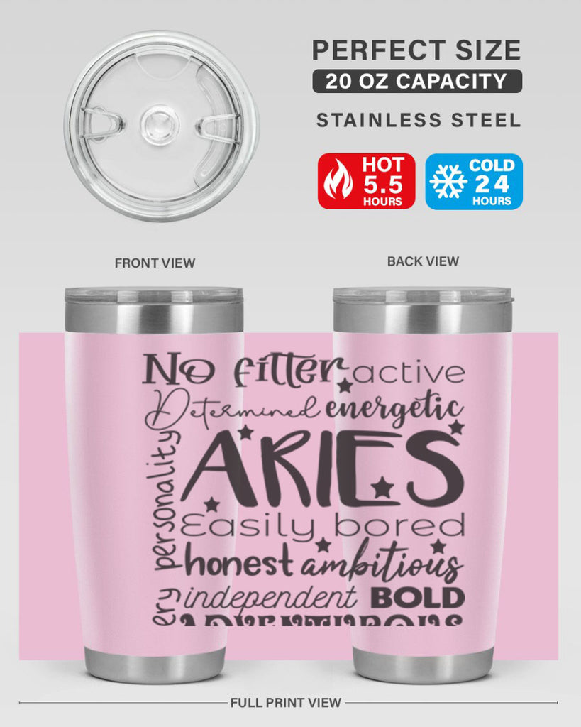 Aries 564#- zodiac- Tumbler