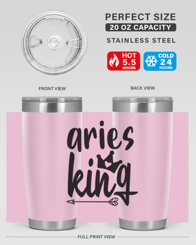 Aries king 108#- zodiac- Tumbler