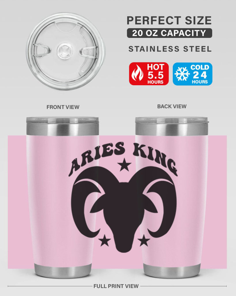 Aries king 110#- zodiac- Tumbler