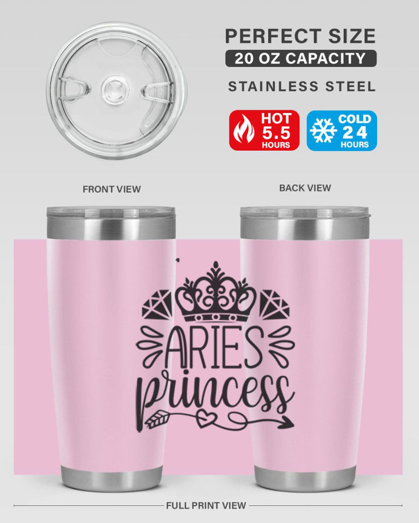 Aries princess 114#- zodiac- Tumbler