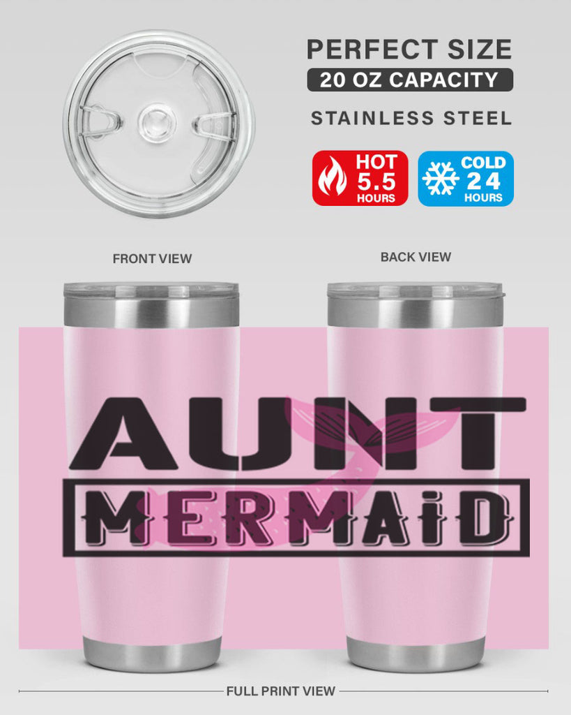 Aunt mermaid 17#- mermaid- Tumbler