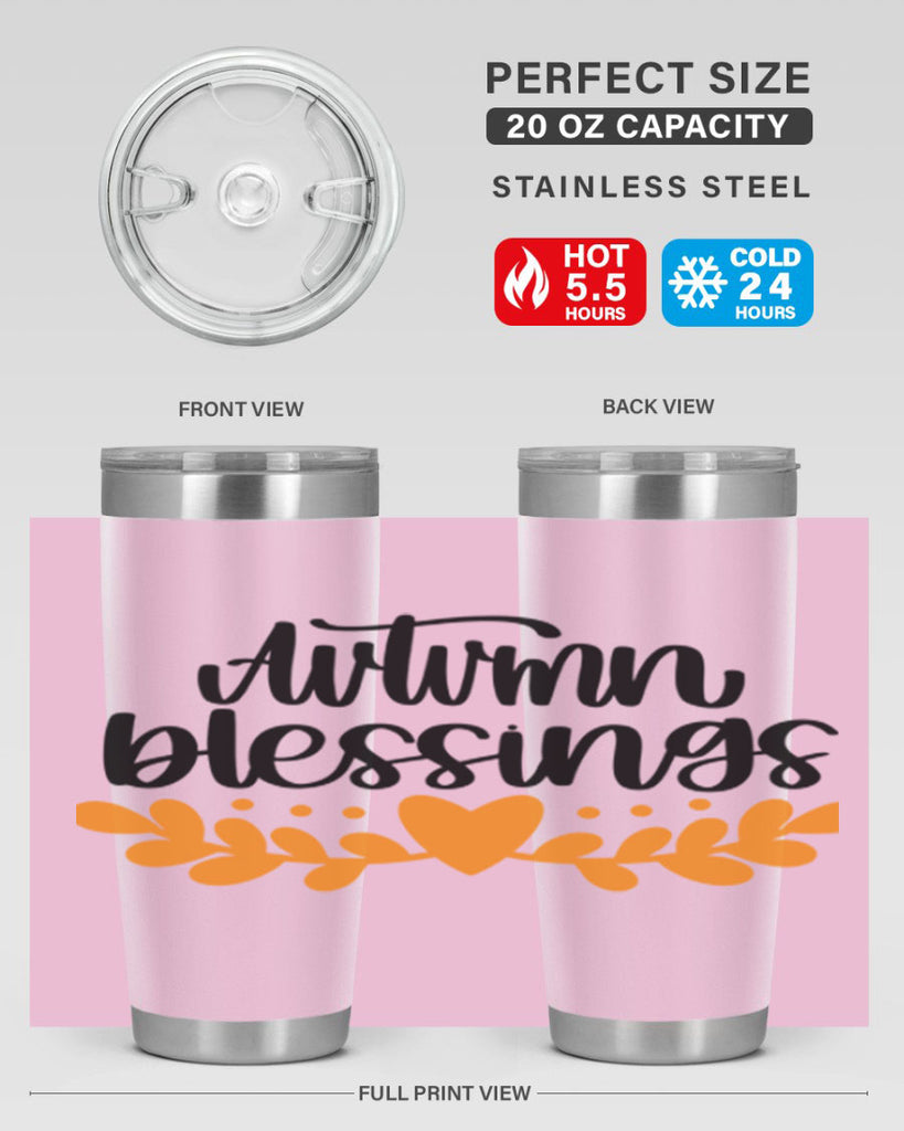 Autumn Blessings 472#- fall- Tumbler