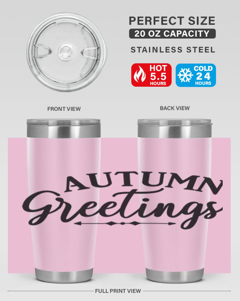 Autumn Greetings 16#- fall- Tumbler