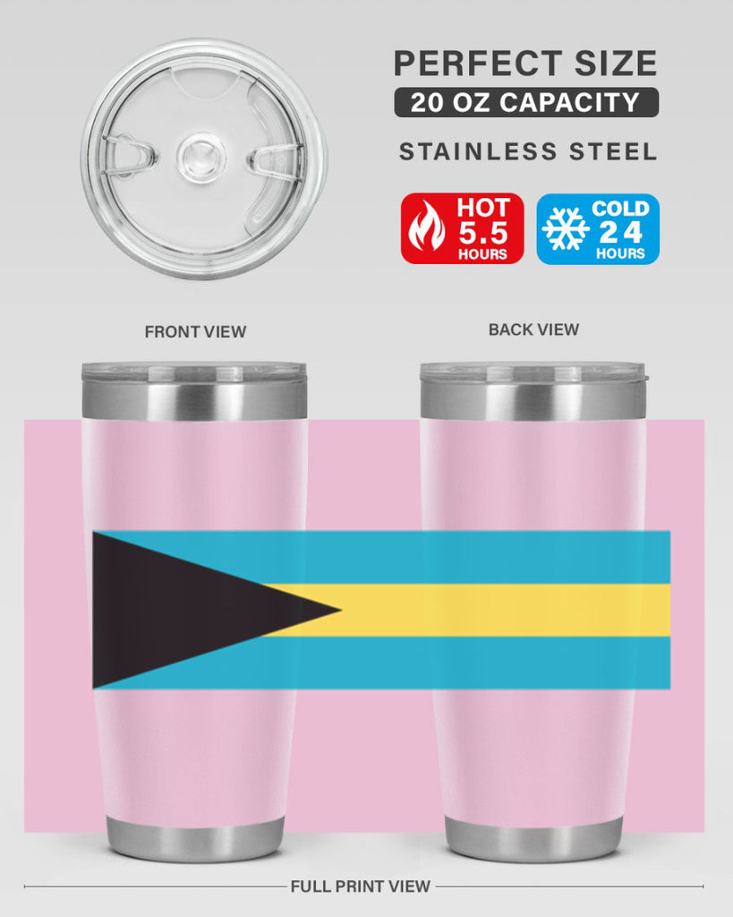 Bahamas 186#- world flags- Tumbler