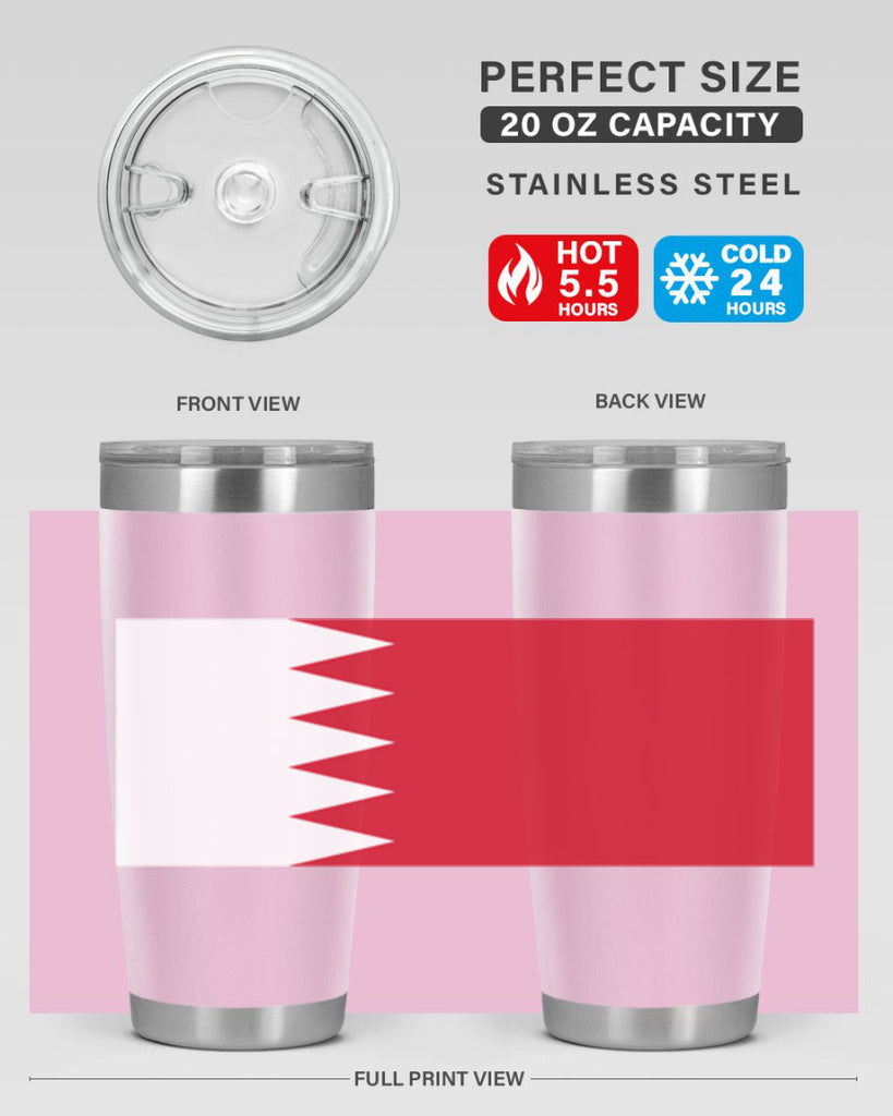 Bahrain 185#- world flags- Tumbler