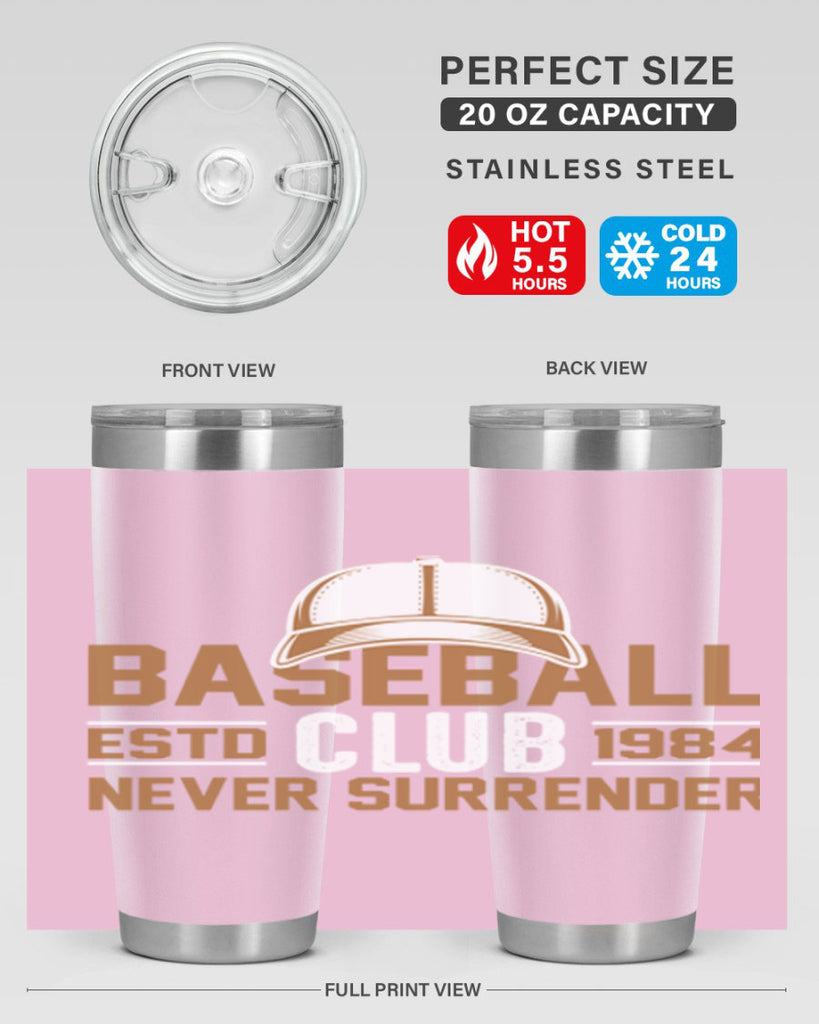 Base 1447#- baseball- Tumbler