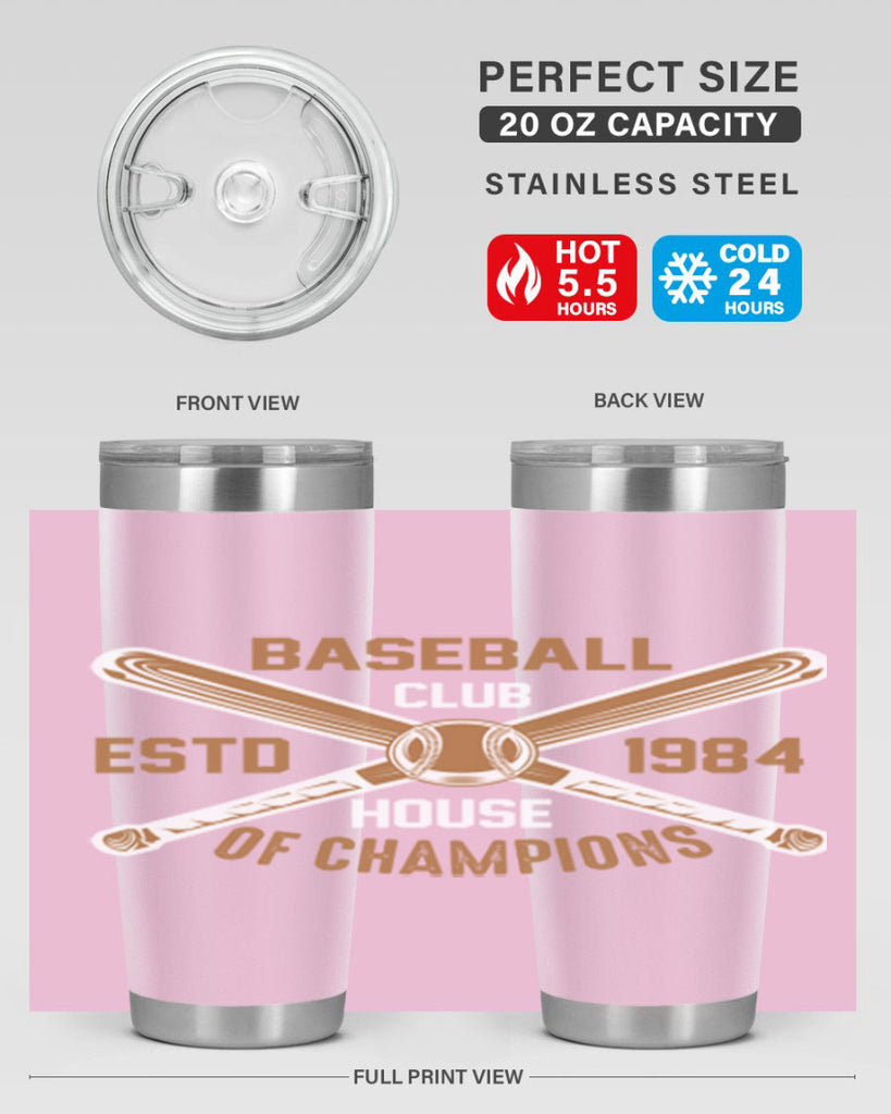 Baseball 1443#- baseball- Tumbler