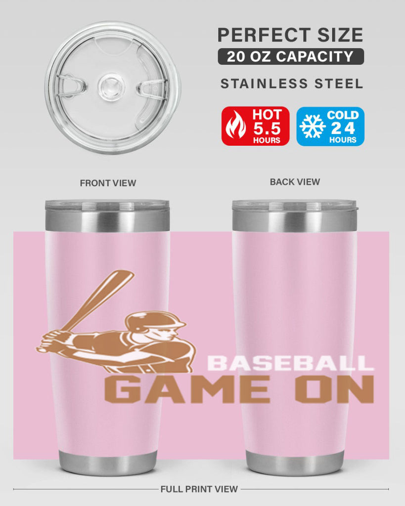 Baseball game 1446#- baseball- Tumbler