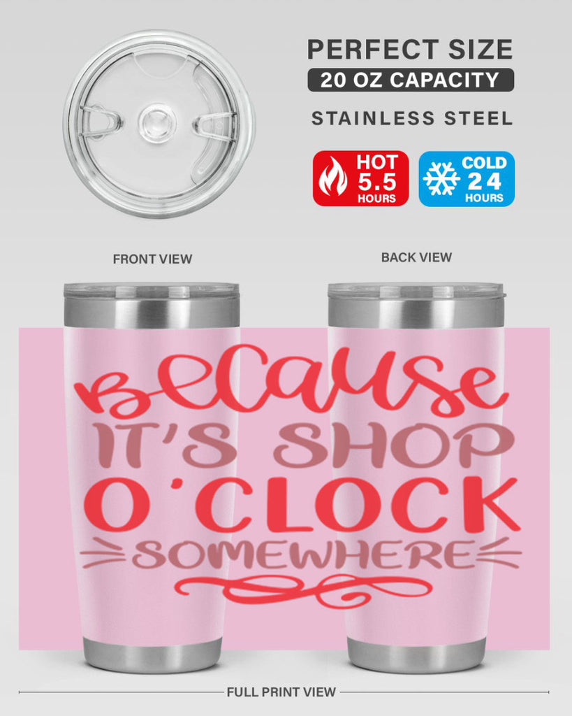 Because Its Shop Oclock Somewhere 19#- fashion- Cotton Tank